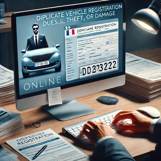 Duplicata de carte grise en ligne et à distance