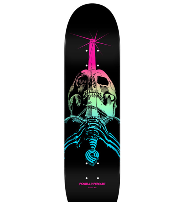 Powell-Peralta Skull &amp; Sword Fade Blue 8.25" - Shape 243