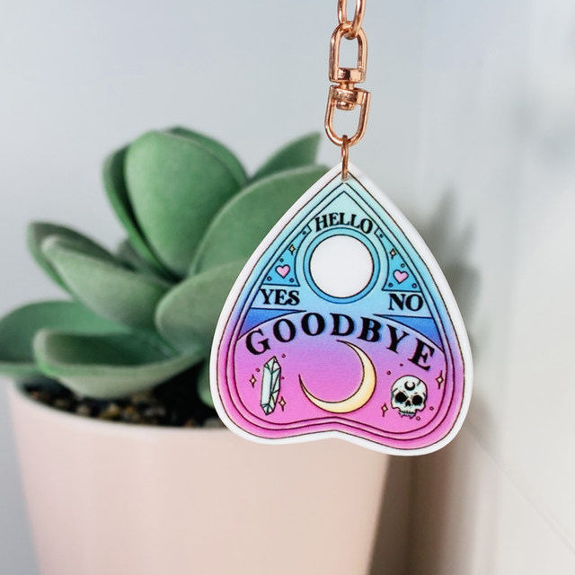 Porte-clés Plat Ouija Pastel