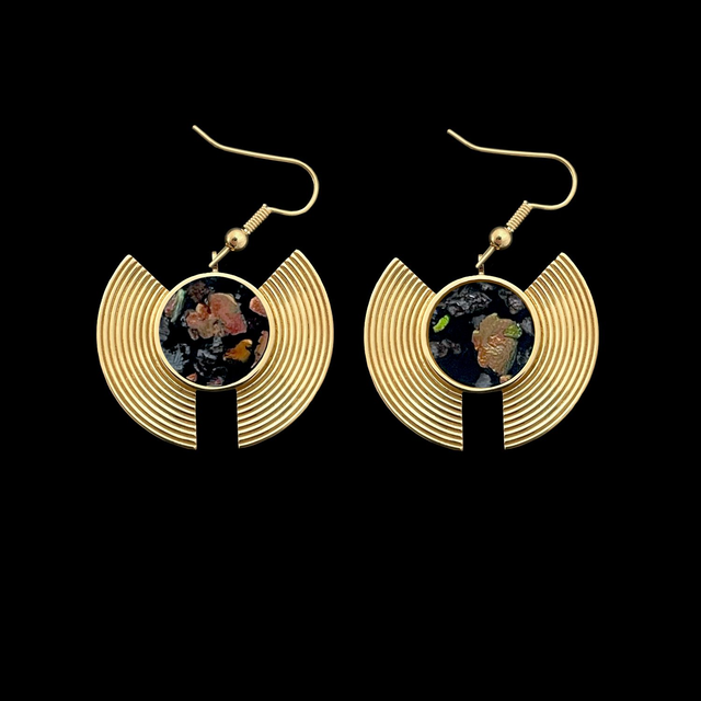 Boucles d'oreille Plastron - Sternocera | Bronze solaire 5/15