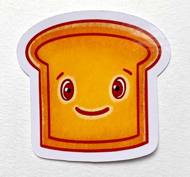 Die-Cut-Sticker "Happy Breakfast Toast" 