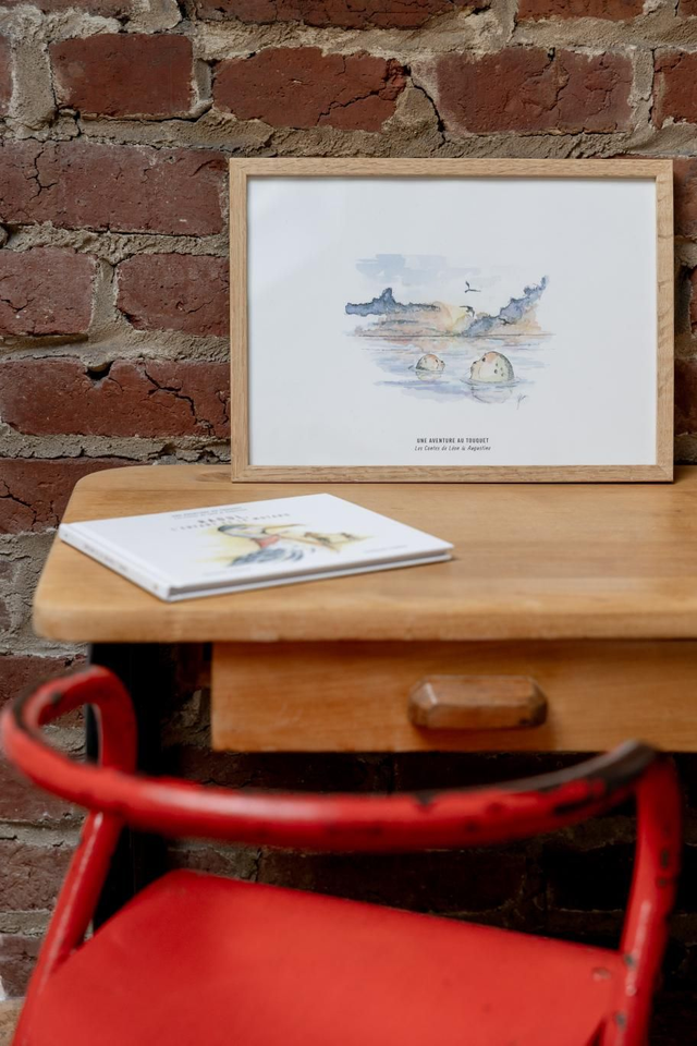 Illustration coucher de soleil 