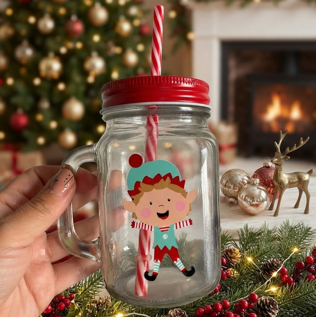 Christmas Glass Mugs