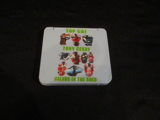 Tony Cesay (Green &amp; Yellow Logo) Ten Photographs On PALE BLUE Compact Mirror (ABA Champion Boxer) PRE-ORDER BUY NOW