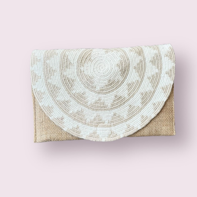 Pochette Juta e Uncinetto