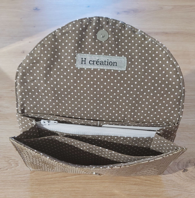 Portefeuille marron poil