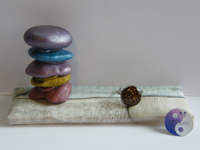 Fragments de pierres Marron/Doré