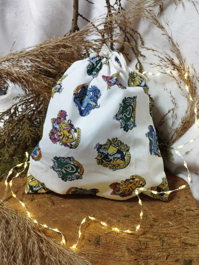 Emballage Cadeau - Pochon - Sac cadeau (motif Harry Potter - Poudlard)