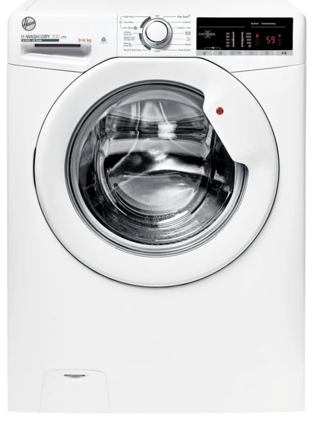 Hoover H3D 496TE - White 9KG/6KG Washer Dryer - 1400 RPM - E/E energy
