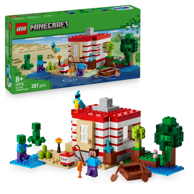 LEGO 21275 Minecraft Das TNT-Dschungelhaus