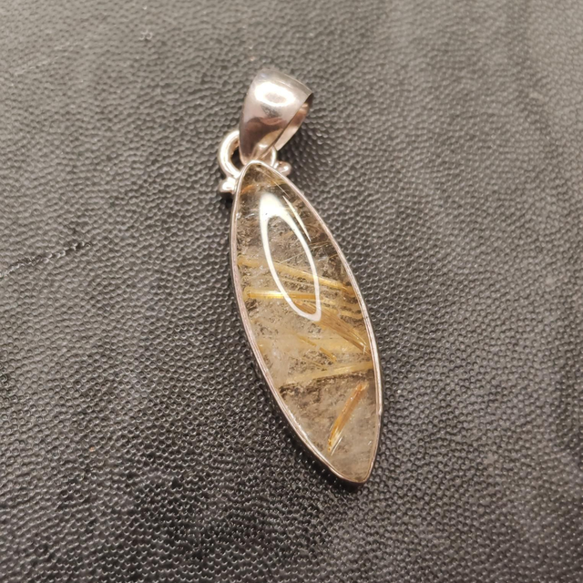 Pendentif quartz rutilé 