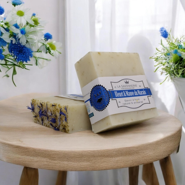 Savon Fleurs de bleuet et de Mauve