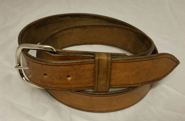 Hide Belt Medium Brown 1.5" (38mm)