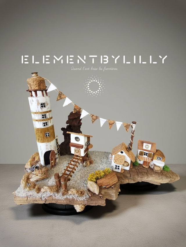 Village de pêcheurs en bois flotté