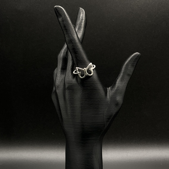 Anel borboleta vazada