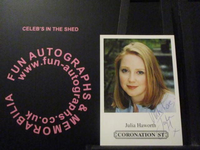 Julia Haworth (Claire Peacock) Authentic Autographed Coronation Street 6x4 Cast Card