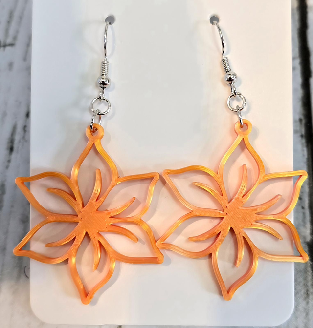 Boucle d'oreilles fleur