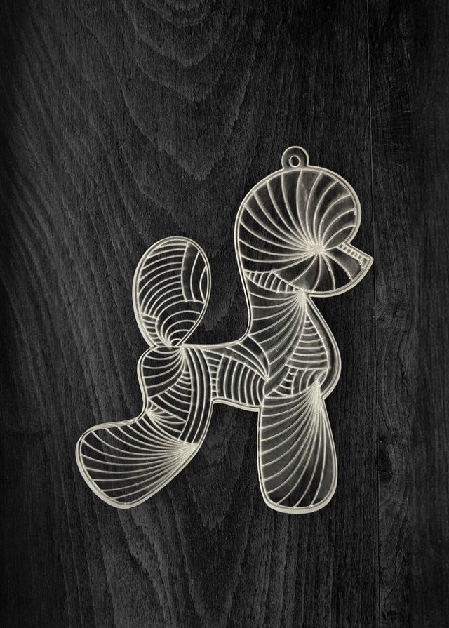 Acryl - Poodle Asian Clear