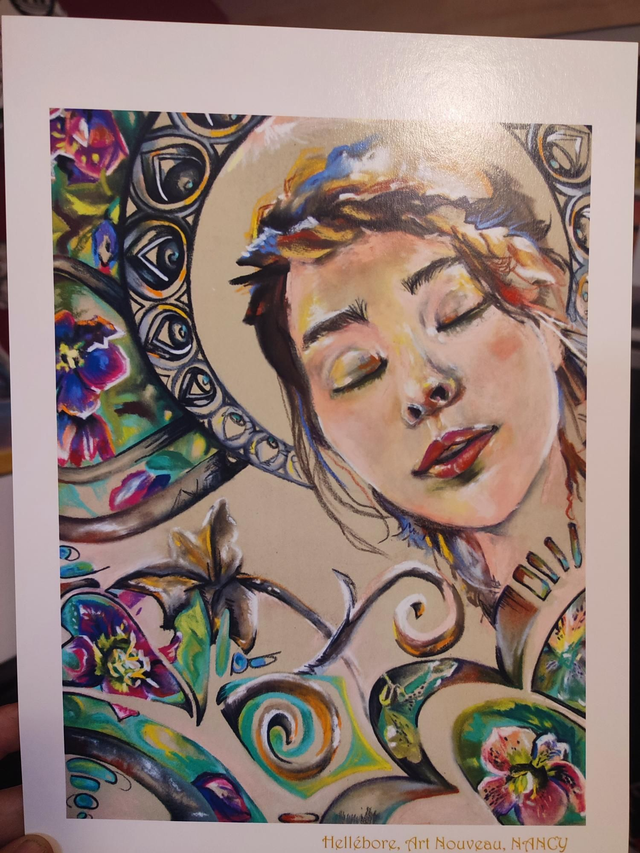 Tirage A4 "Hellébore" sur papier d'art 