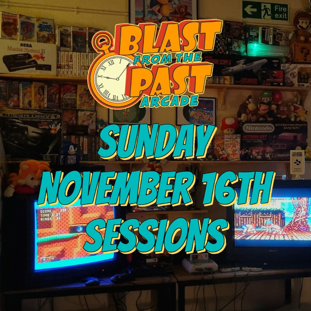SUN- NOV 16th SESSIONS