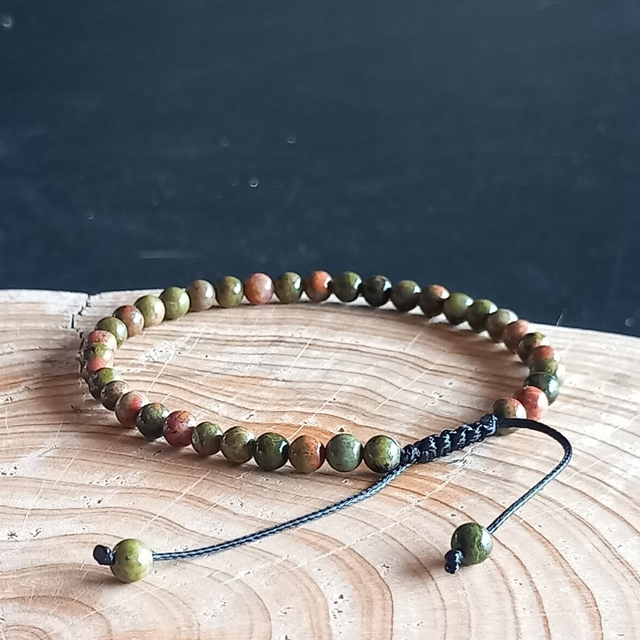 Bracelet ajustable en Unakite