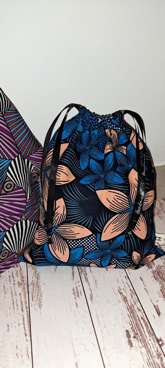 Pochon cadeau, vrac, wax fleuri