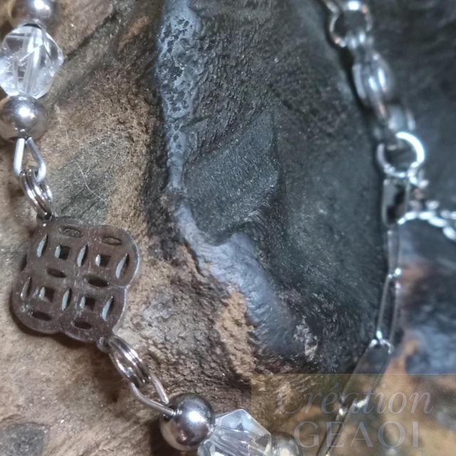 Bracelet arabesque: Cristal de roche