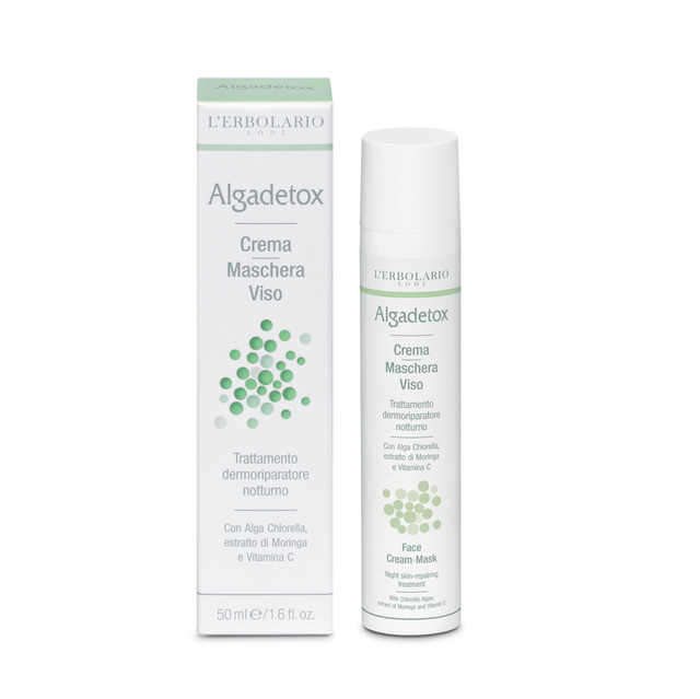 Algadetox Crema-Maschera Viso - Trattamento dermoriparatore notturno 50 ml