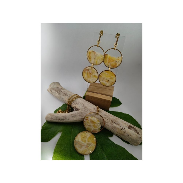 Collection soleil rond doré 