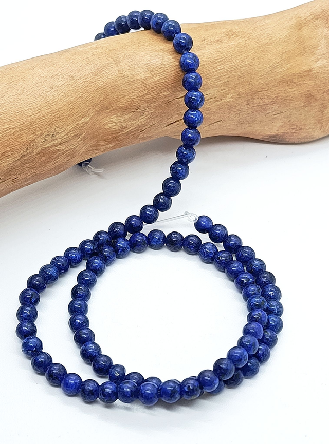 Perles naturelles Lapis Lazuli teinté
