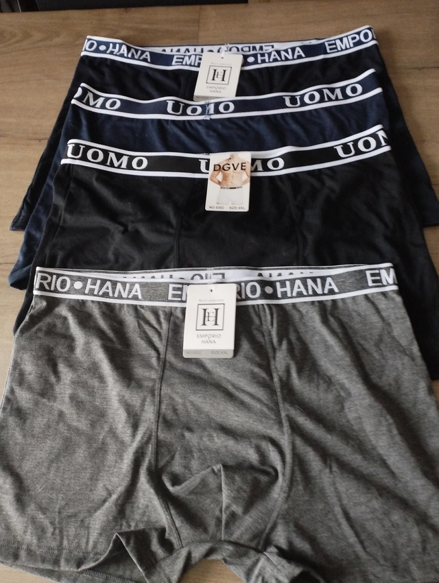 Lot de 6 boxers hommes taille 5XL
