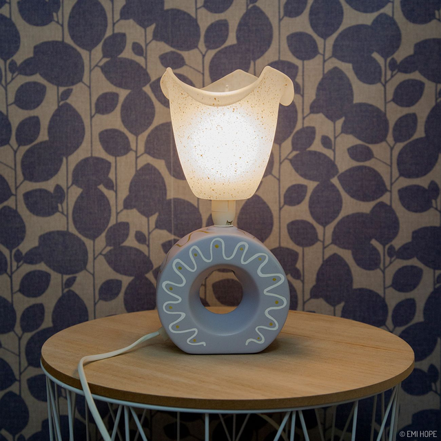 DUO LAMPES TULIPES GRAPHIQUES