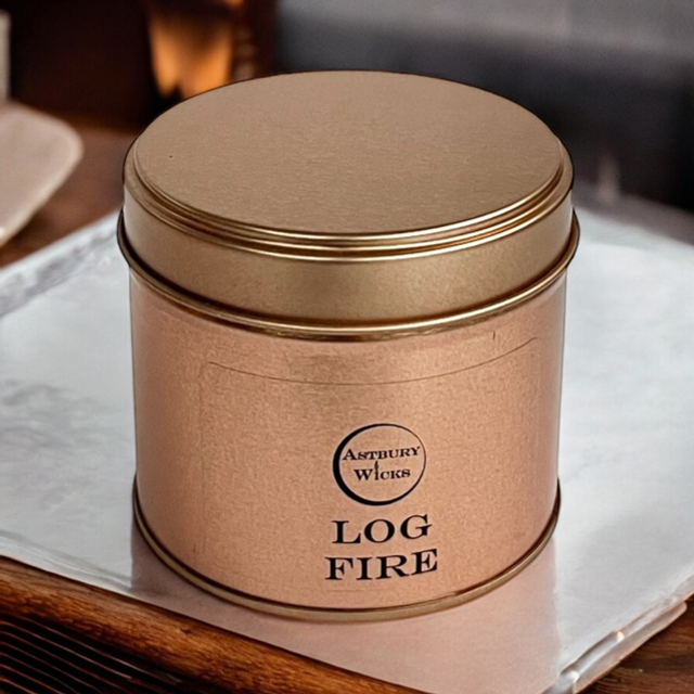 Log Fire Soy Wax Candle ~ 165g
