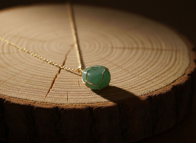 Colliers en aventurine verte 