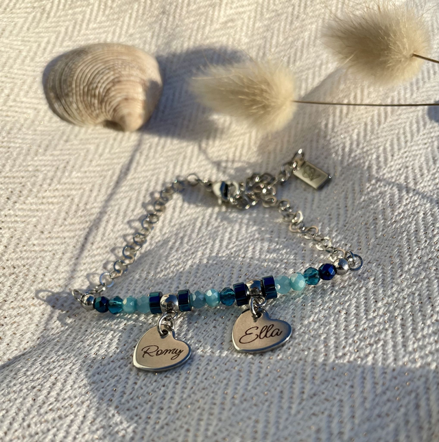 Bracelet Personnalisé Double Breloque