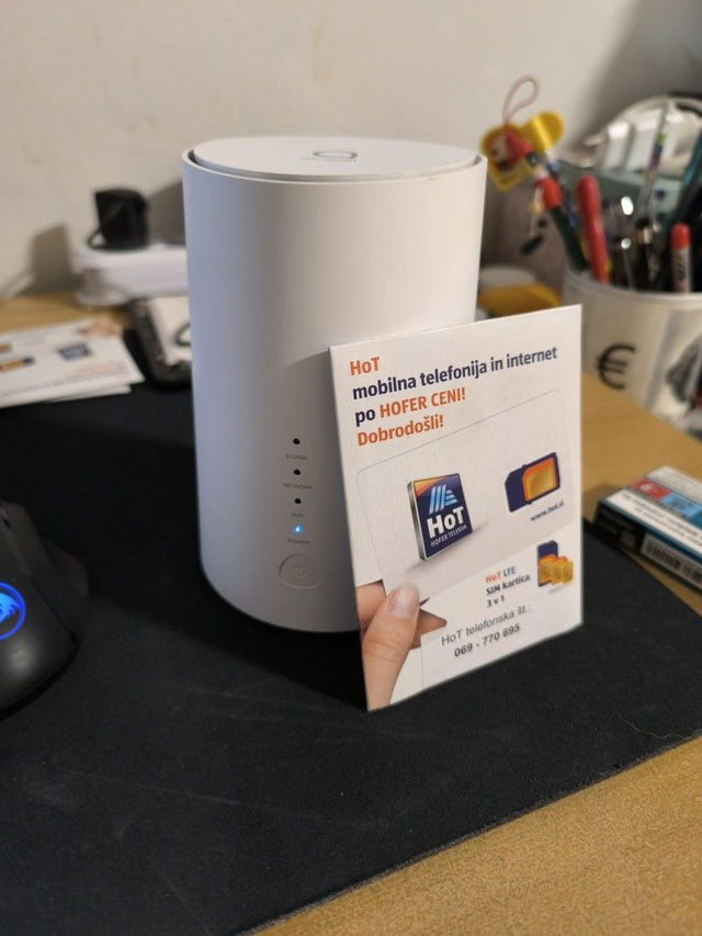 Alcatel LINKHUB HH71VM + hot hofersim artica