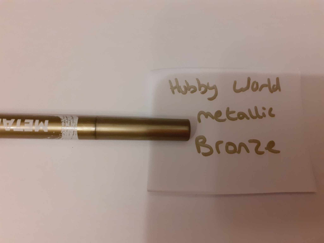 Zelebs in shed CHOOSE YOUR MARKER hobby World METALLIC BRONZE