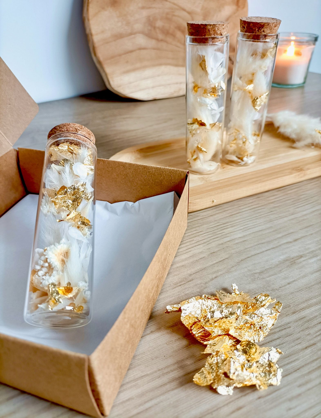 Coffret de fioles fleuries " Féerie givrée"