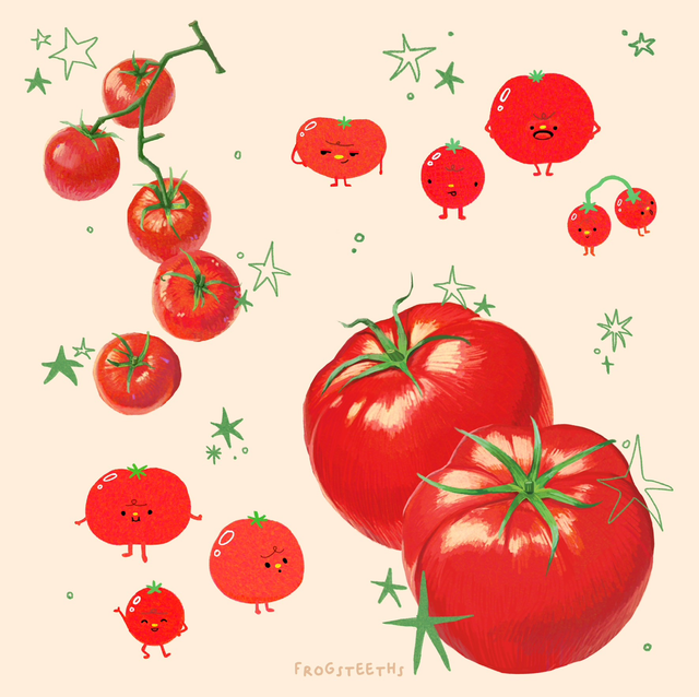 art print - tomatoes