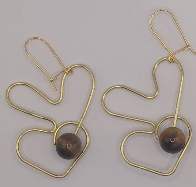 Boucles d'oreilles "Duo Cœurs" 