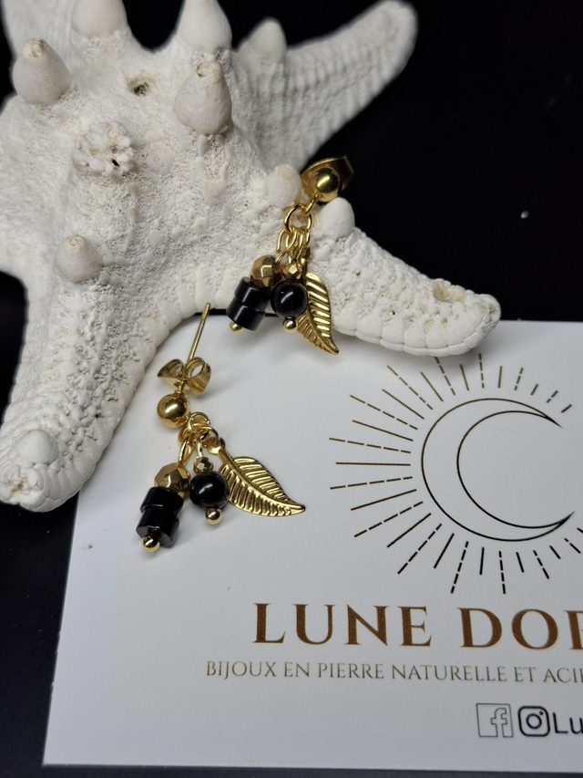 Boucle d'oreille Tourmaline 