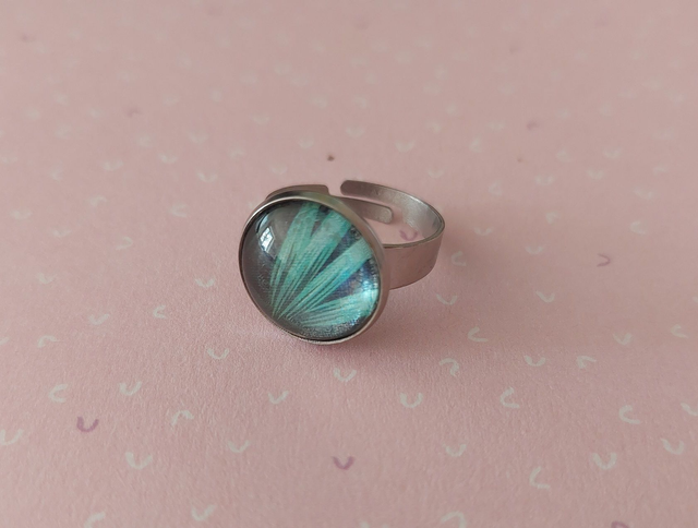 Bague Cabochon Feuilles