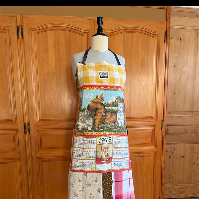 Tablier calendrier chien et chat