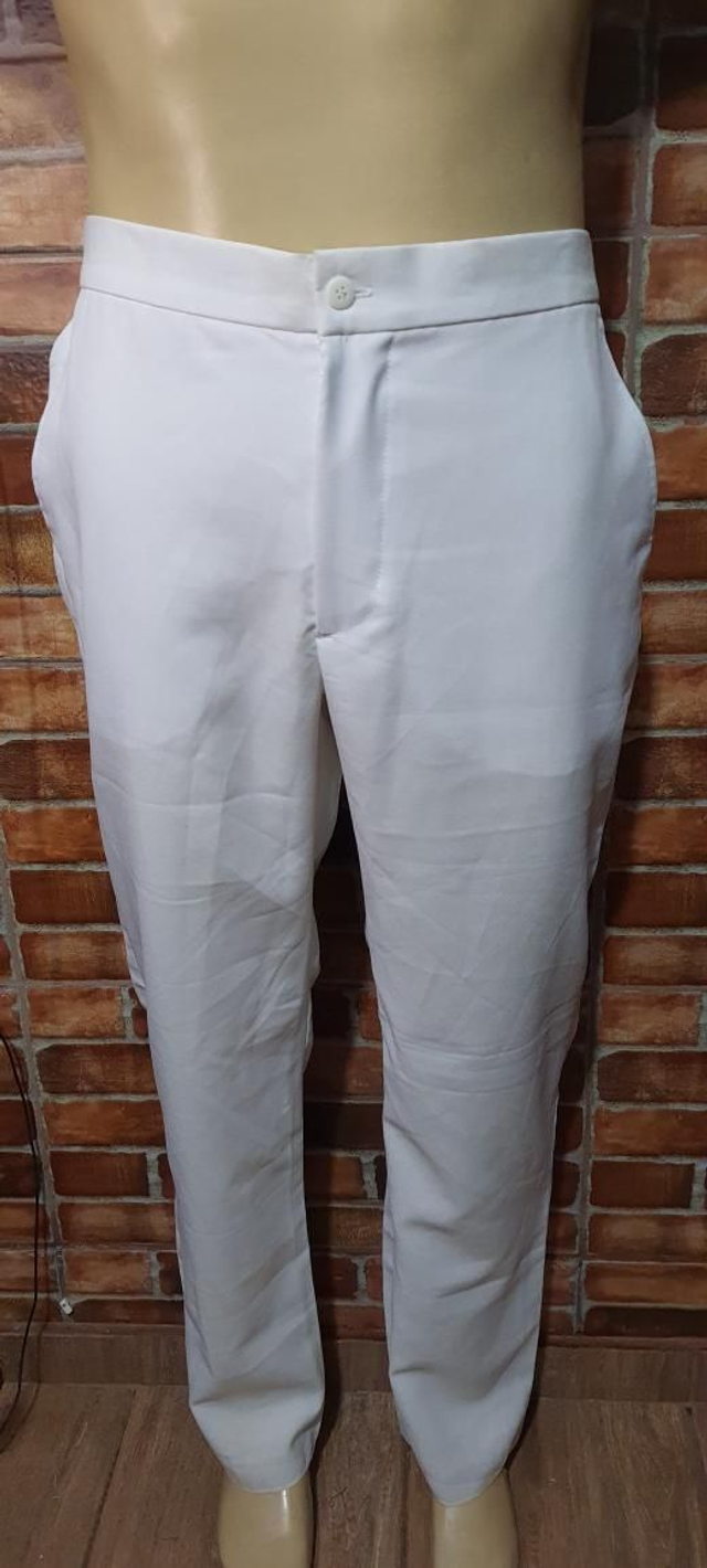 Calça Branca Masc. Com Elástico T/M