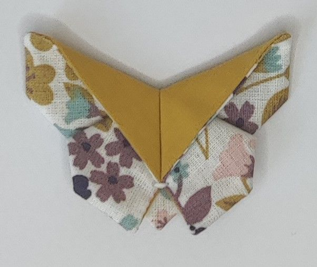 Barrette papillon origami Rêve Champêtre