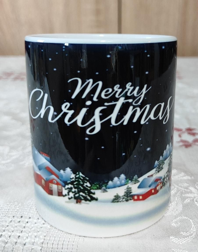 11 oz Keramik Tasse Merry Christmas Rentiere 325 ml