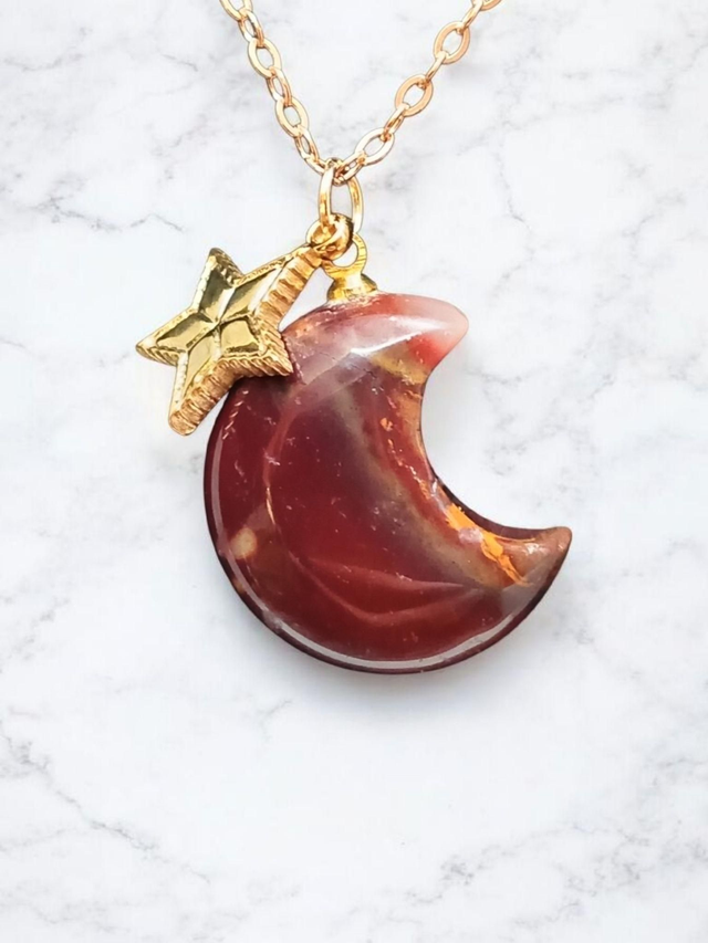 Mookaite Moon Necklace