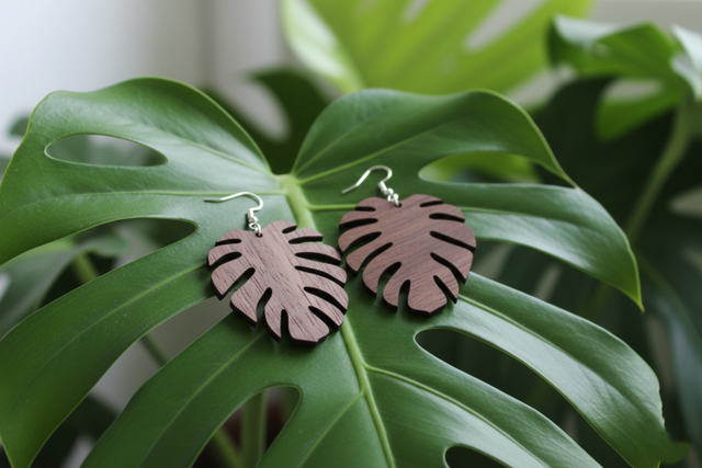 BOUCLE D'OREILLE N°26 : Feuille