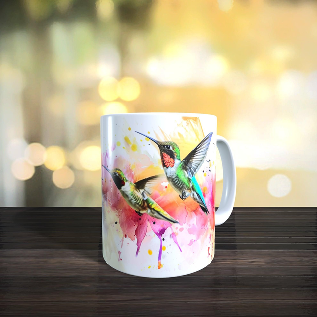 Mug colibris aux jolies couleurs 