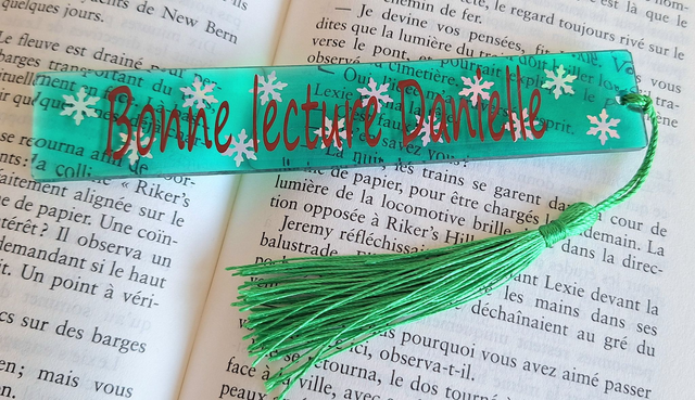 Marque-page personnalisable - Flocon de neige